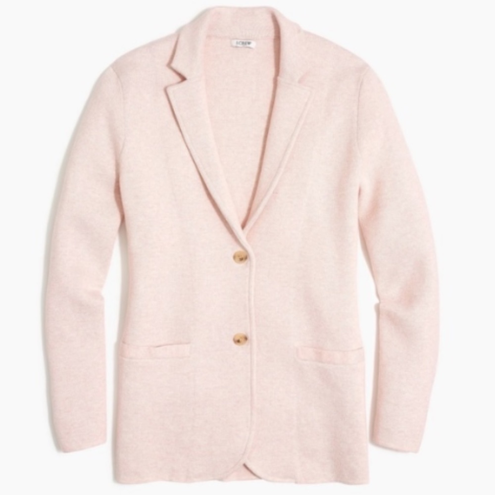 J.Crew Pink Sweater Blazer